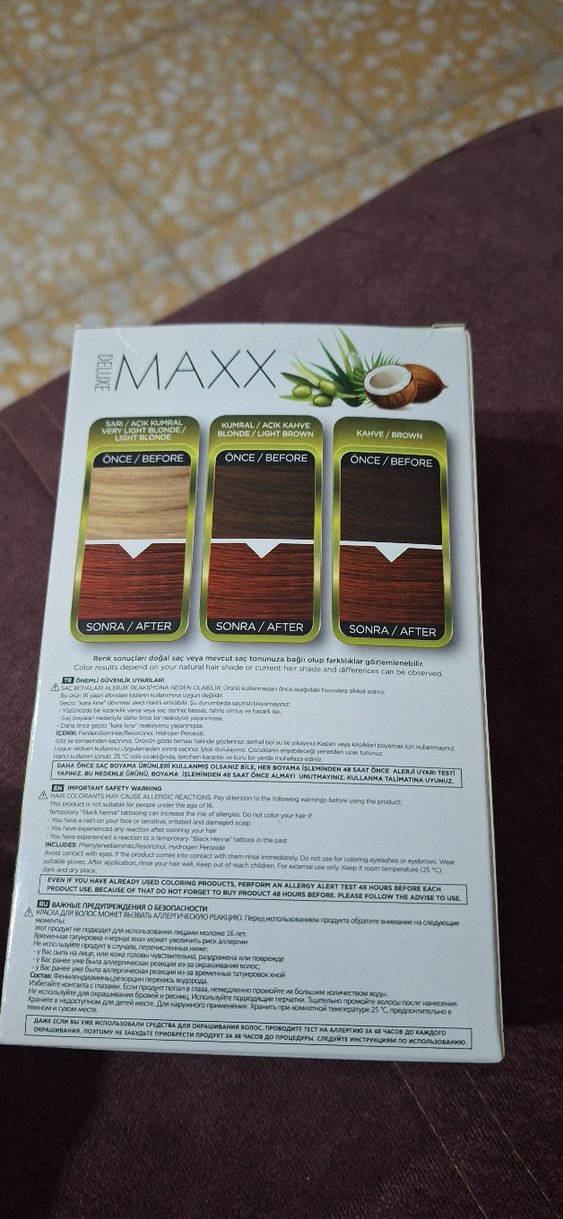 Maxx Deluxe Amonyaksız Saç Boyası 8.45 Tarçın Bakır - Görsel 3