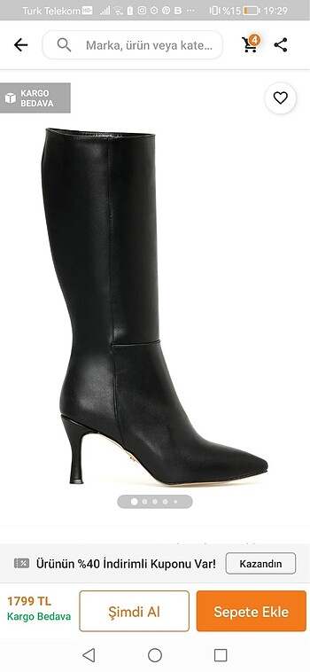 Nine west ince topuklu ayakkabı