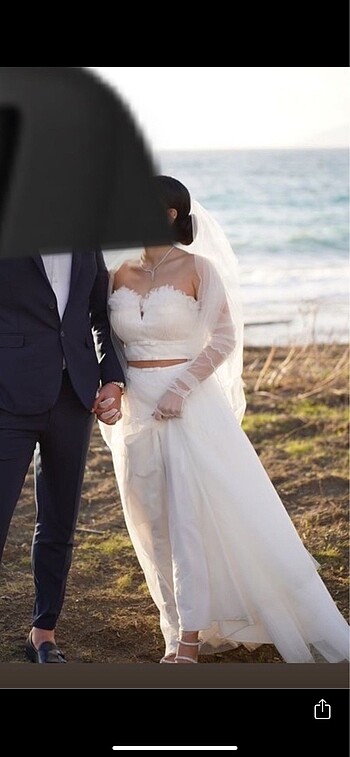36 Beden beyaz Renk Dış çekim veya nikah elbisesi