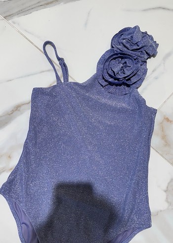 Dagi çiçekli simli mayo - Görsel 2