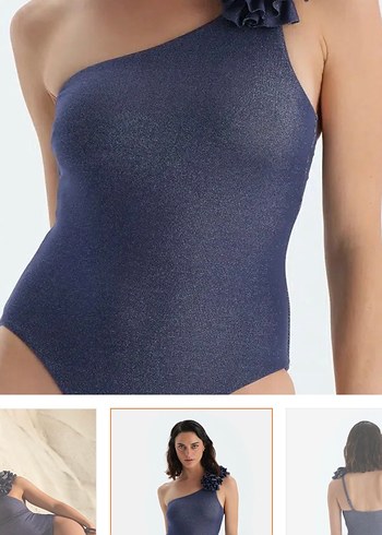 Dagi çiçekli simli mayo - Görsel 6