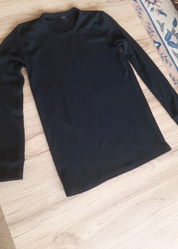 Çocuk Siyah Uzun Kollu tişort - Görsel 3