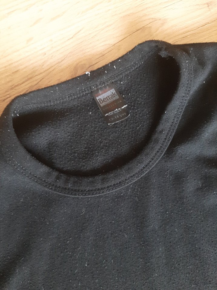 Çocuk Siyah Uzun Kollu tişort - Görsel 2