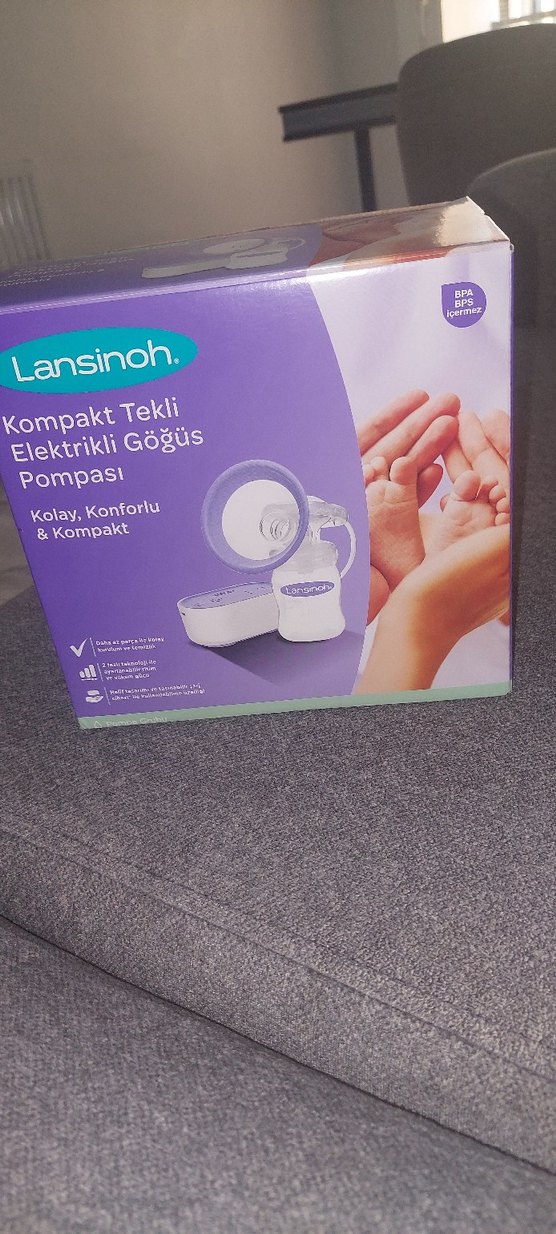 Lansinoh Kompakt Tekli Elektrikli Göğüs Pompası Mor - Görsel 3