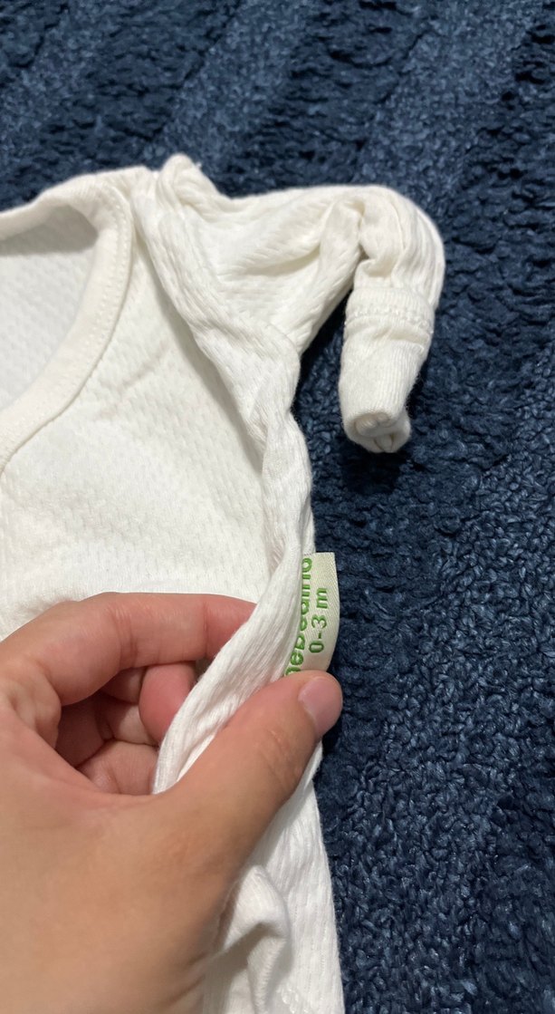 Bebek Kız Askısız Beyaz Çıtçıtlı Body - Görsel 3