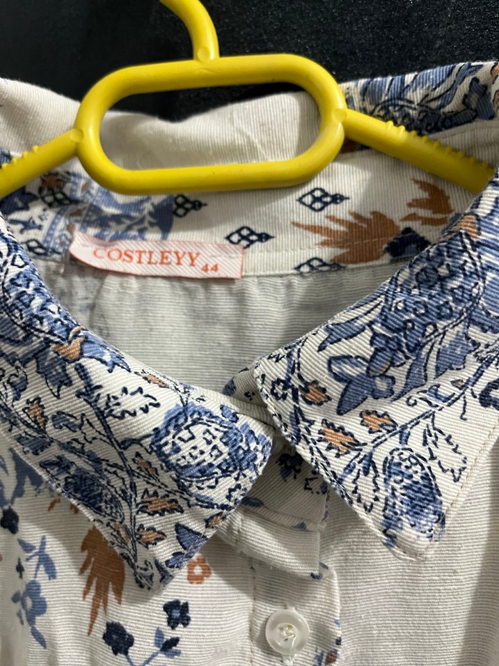 Bohem Tarzı Uzun Kollu Desenli Kadın Gömlek - Görsel 2