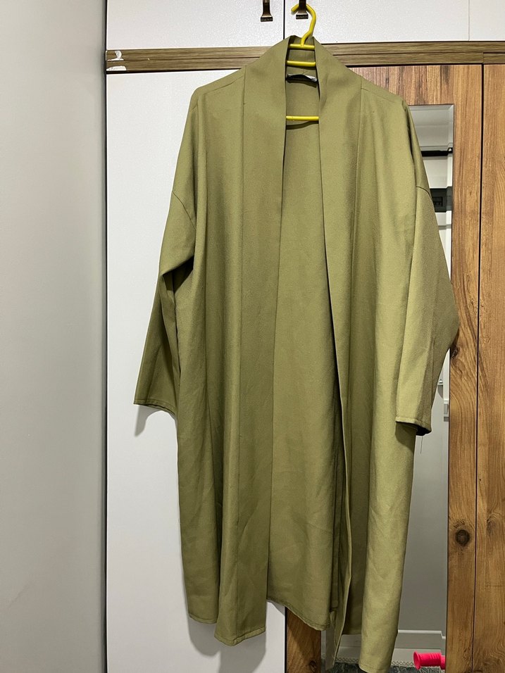 Bej Midi Kadın Salaş kimono - Görsel 2