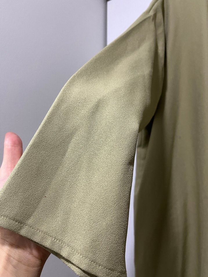 Bej Midi Kadın Salaş kimono - Görsel 3