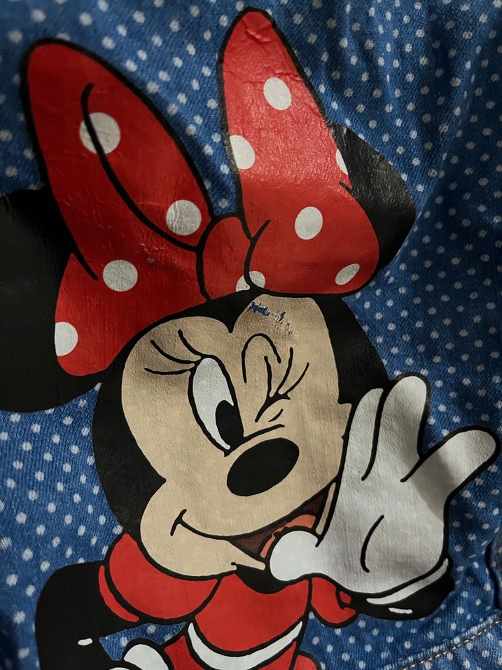 Kız Çocuk Lacivert Nakışlı Kot Ceket - Görsel 4