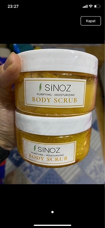 Sinoz vücut peeling