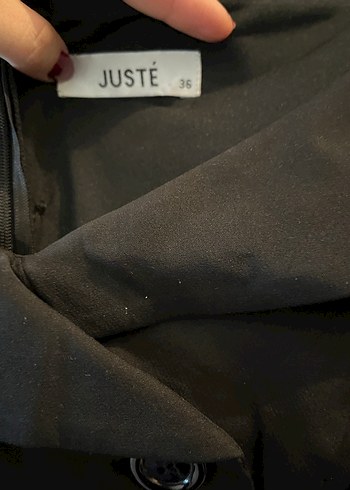 Uzun Siyah Kadın Kalem Elbise - Görsel 6