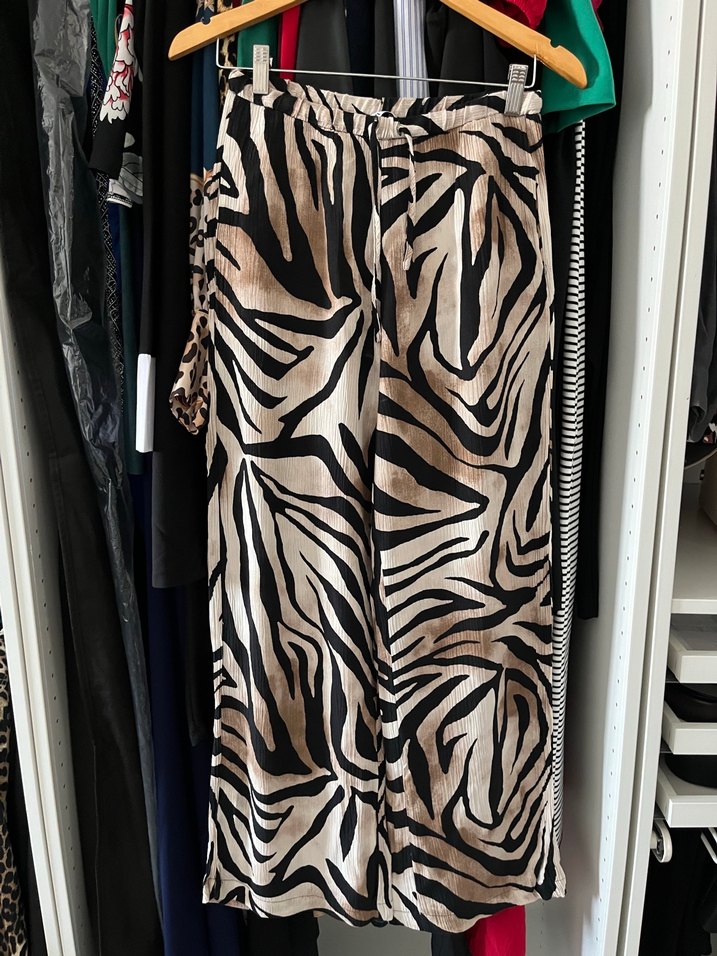 Kahverengi Zebra Desenli Pantolon - Görsel 2