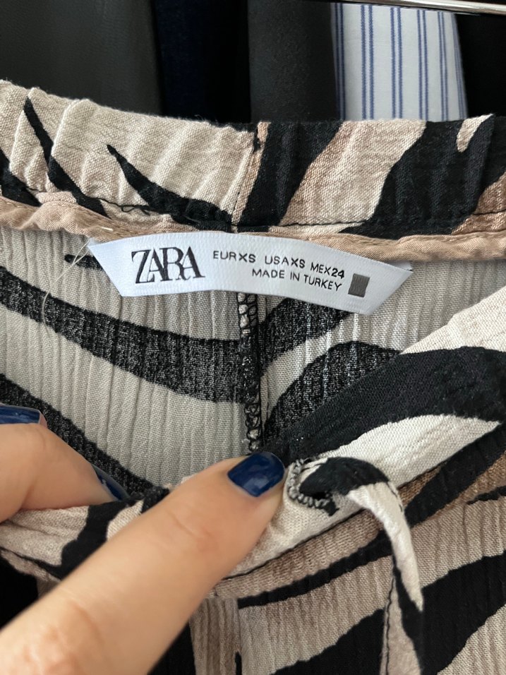 Kahverengi Zebra Desenli Pantolon - Görsel 3