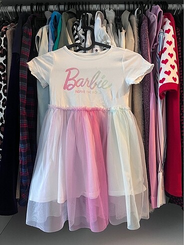 H&M Barbie tüllü elbise