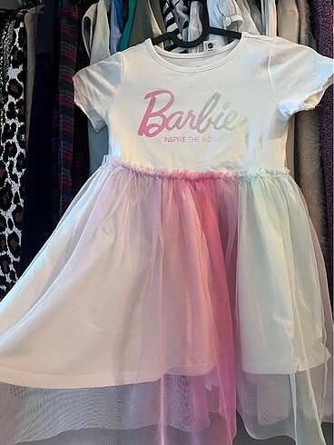 4 Yaş Beden Barbie tüllü elbise