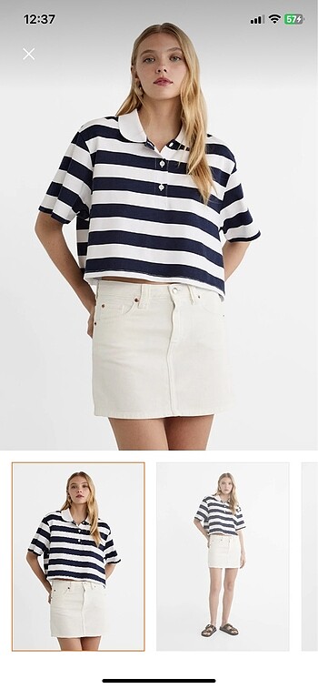 Stradivarius denim etek