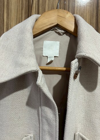 H&M Ekru Kalin Dokulu Kaban