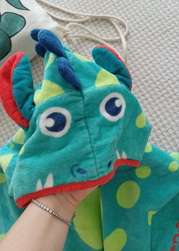 Decathlon marka dinozor çocuk havlusu - Görsel 5