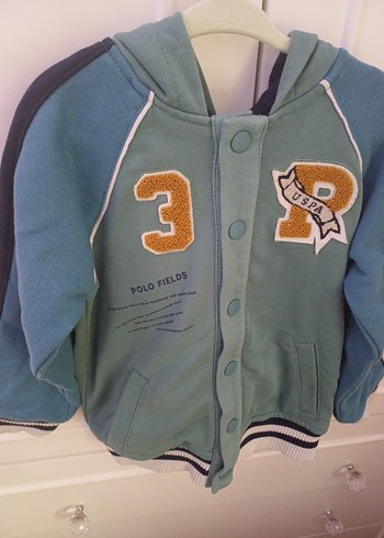 Turkuaz Kapüşonlu Erkek Çocuk Sweatshirt - Görsel 2