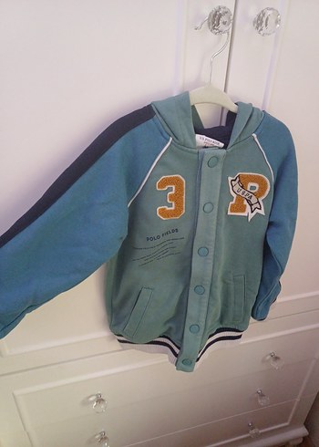 Turkuaz Kapüşonlu Erkek Çocuk Sweatshirt - Görsel 8