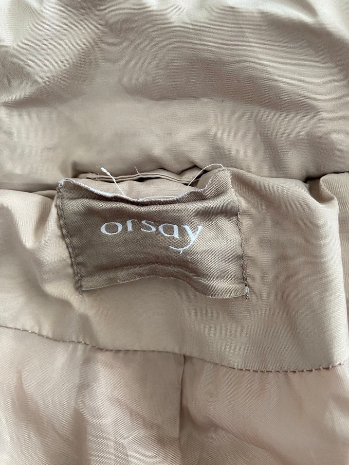 Bej Kadın Kapüşonlu Mont - Görsel 4