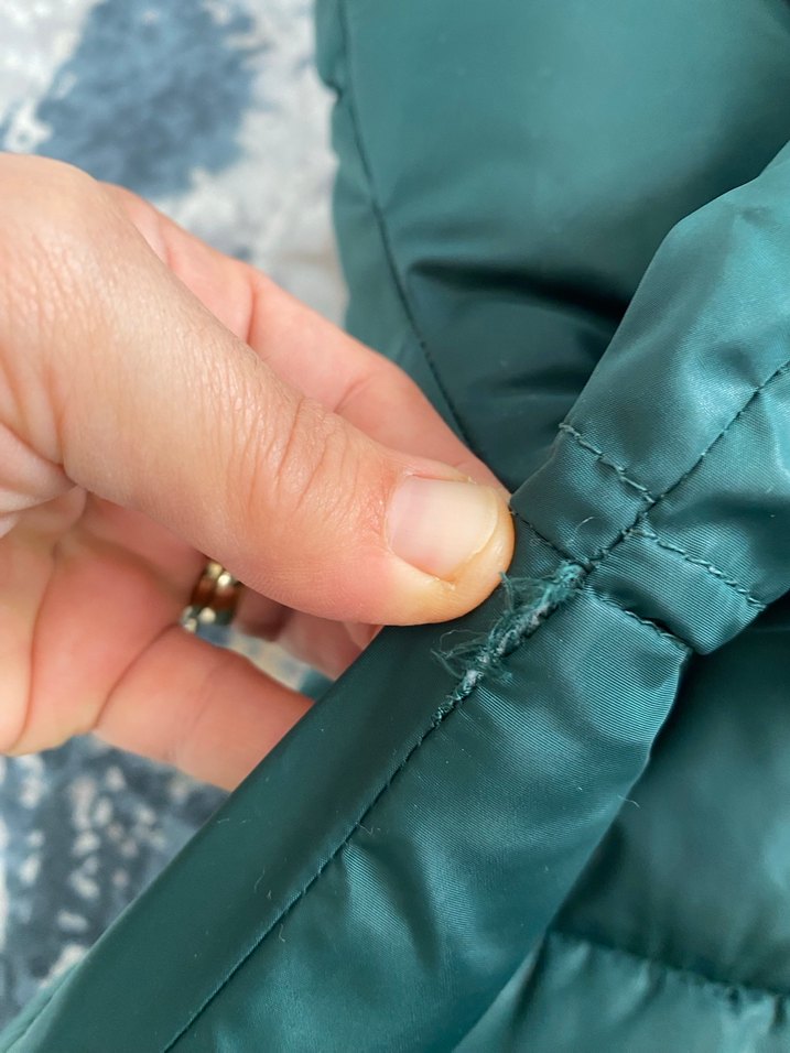 Kürklü Kapüşonlu Yeşil Kısa Kaban - Görsel 5