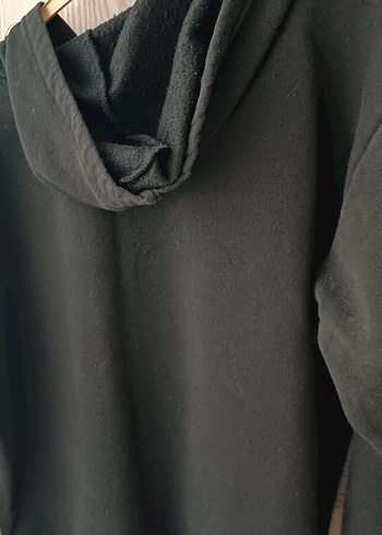 LC Waikiki Kadın Siyah Baskılı Kapüşonlu Sweatshirt