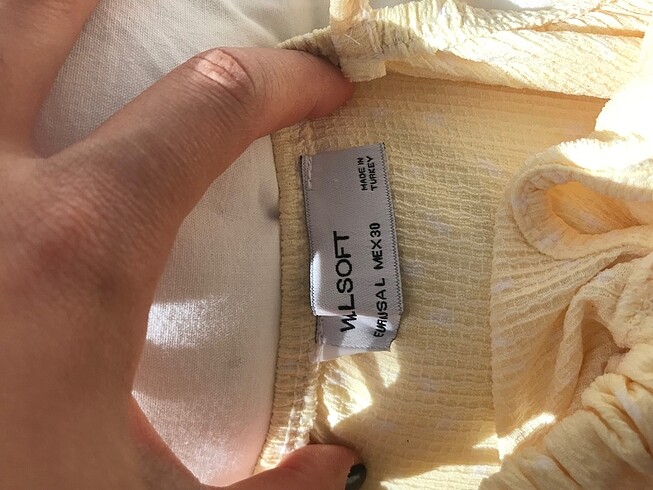 m Beden sarı Renk Elbise