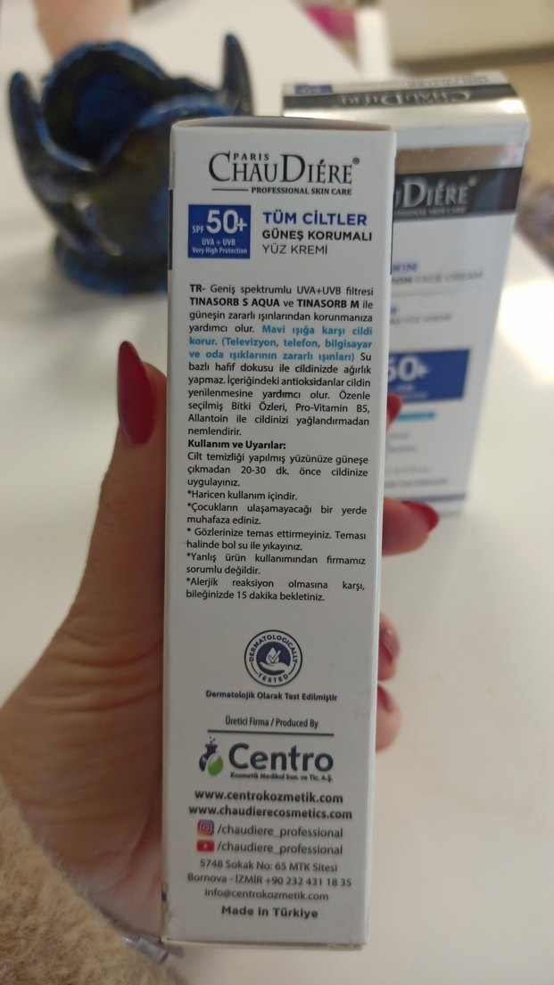 Chaudier SPF 50+ Güneş Koruyucu Yüz Kremi - Görsel 2
