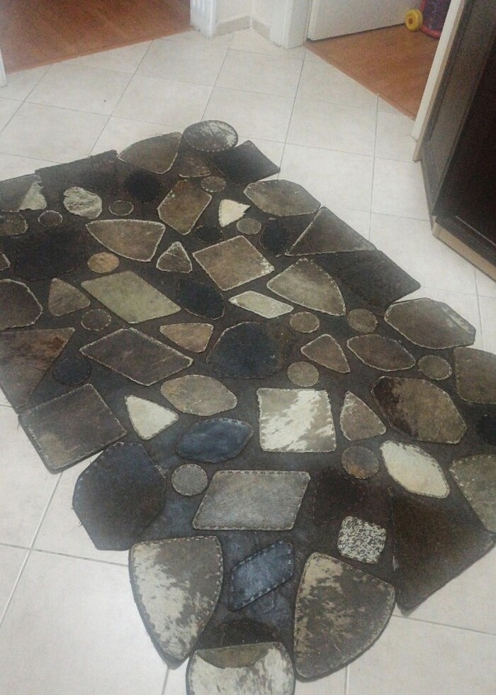 Hakiki deri halı  - Görsel 2