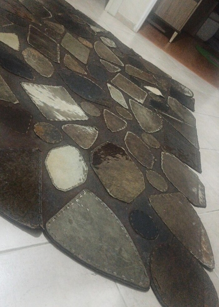 Hakiki deri halı  - Görsel 3