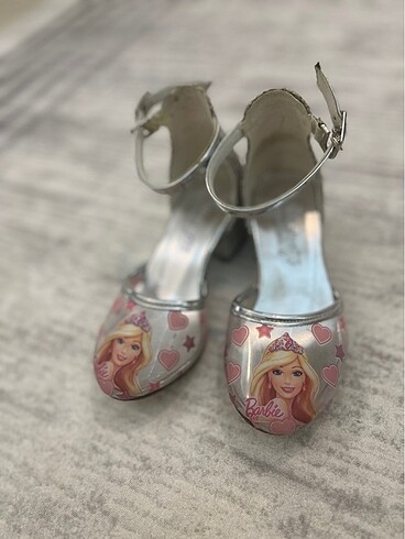 27 Beden Kız çocuk barbie topuklu ayakkabı