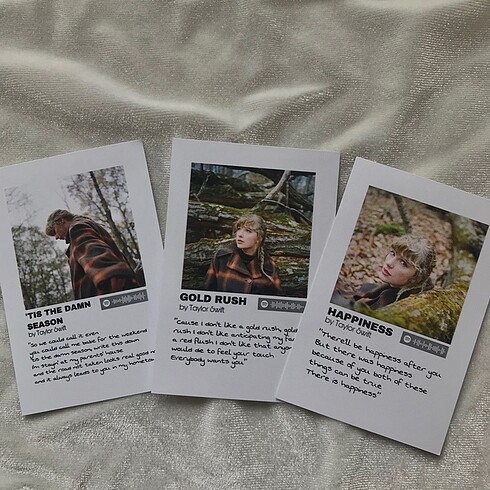  Taylor Swift Evermore Fotokart Seti