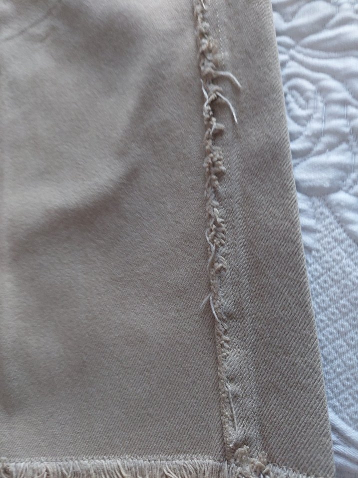 vizon Bol Kesim Keten  Kadın Pantolon - Görsel 3