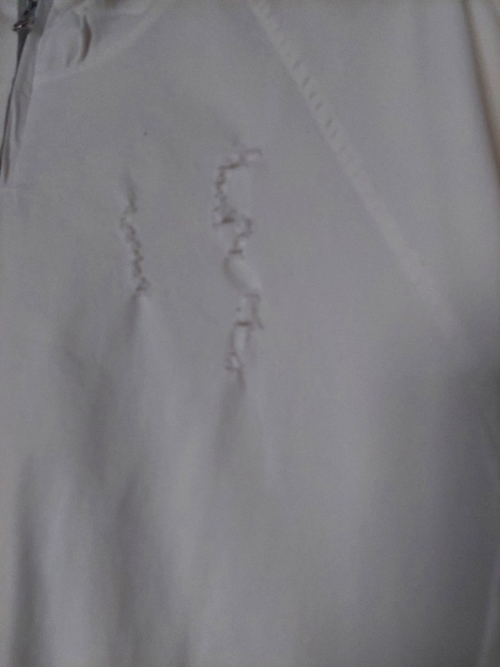 Kapüşonlu Fermuarlı Beyaz Midi Tunik - Görsel 2