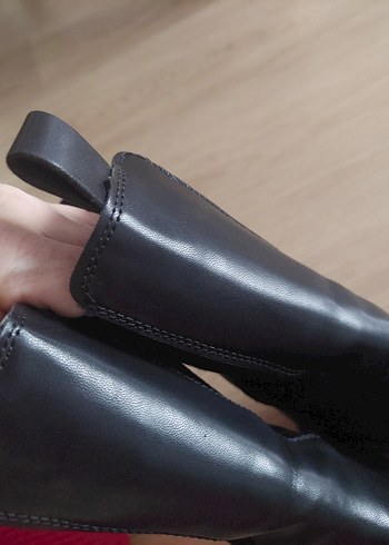 Siyah Stiletto Topuklu Kadın Bot - Görsel 2