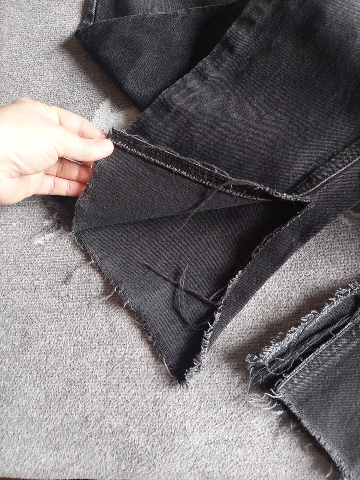 Gri Kadın Salaş Denim Pantolon - Görsel 4