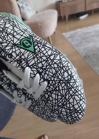 Erkek Beyaz Desenli Futbol Ayakkabısı - Görsel 6