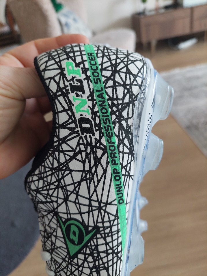 Erkek Beyaz Desenli Futbol Ayakkabısı - Görsel 5