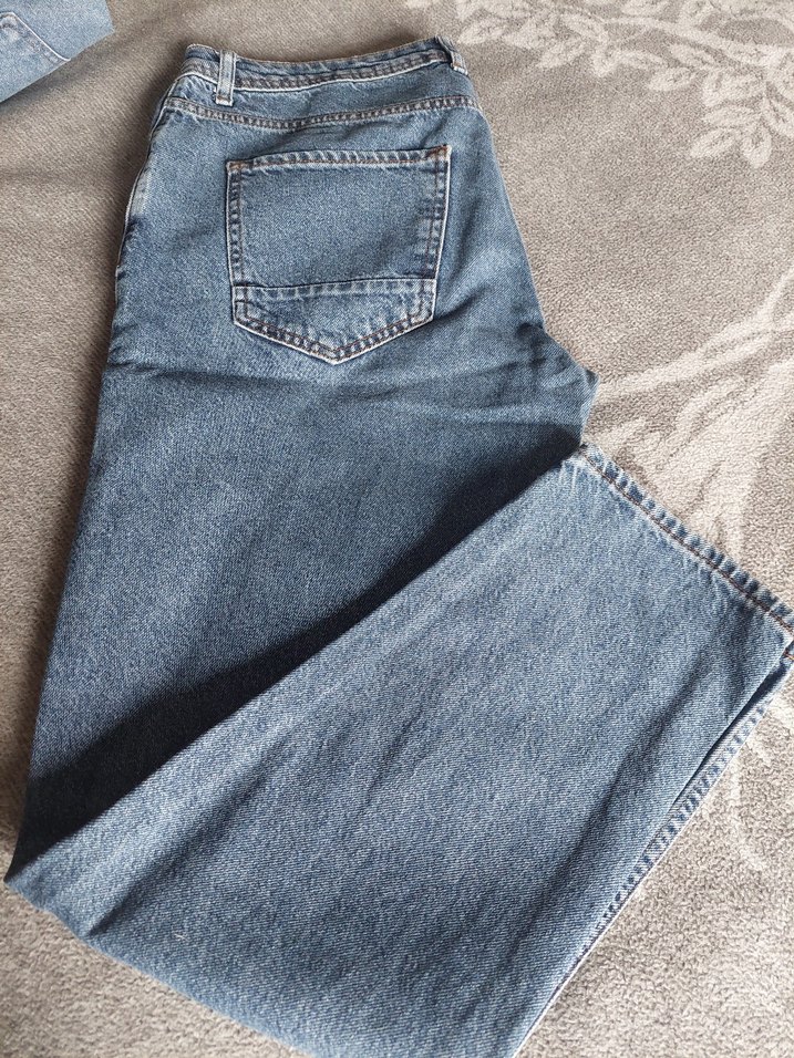 Rahat Kesim Mavi Kadın Kot Pantolon - Görsel 4