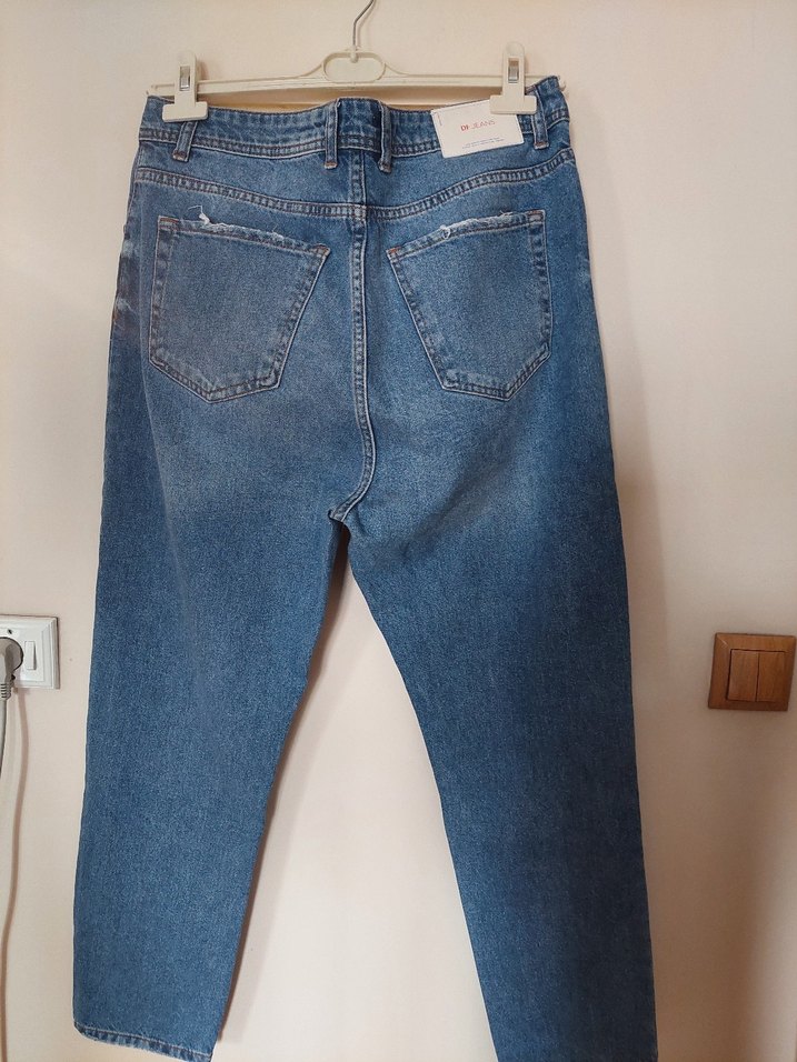 Rahat Kesim Mavi Kadın Kot Pantolon - Görsel 2