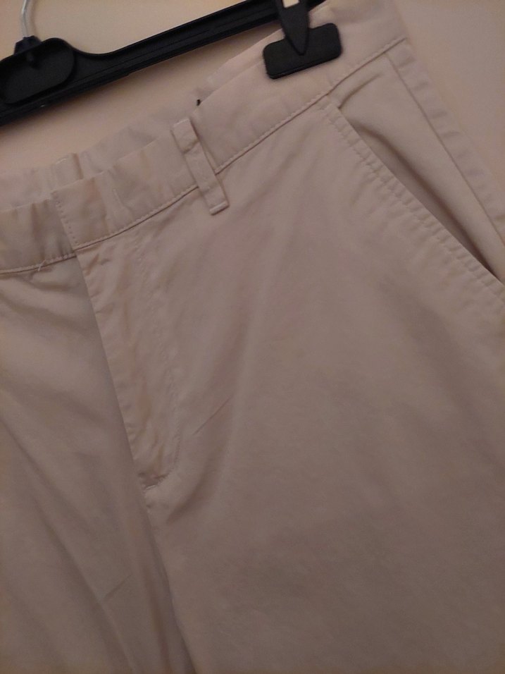 Bej erkek Pamuk Kumaş Pantolon - Görsel 3