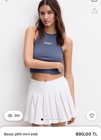 pull & bear tenis eteği