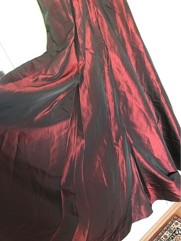 40 Beden bordo Renk Abiye..