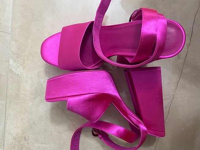 39 Beden pembe Renk Pull&bear pembe topuklu ayakkabı