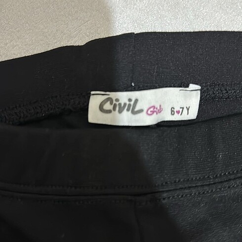 7 Yaş Beden Civil 6 ???? 7 yaş puantiyeli tayt