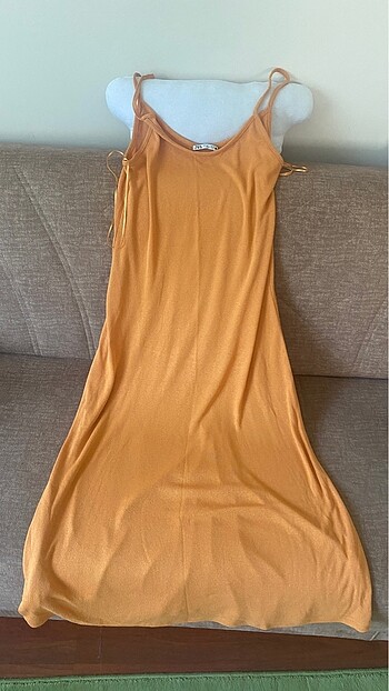 Zara yazlık triko elbise