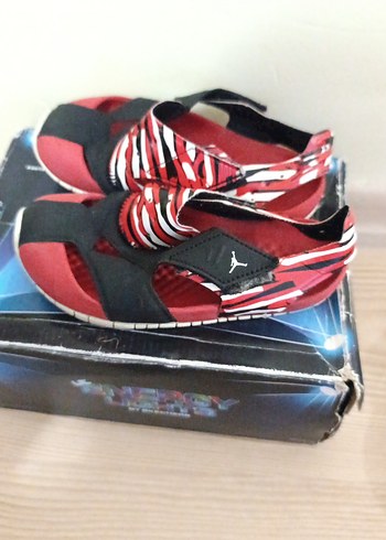 Kızıl Siyah Zebra Desenli Erkek Sandalet - Görsel 2