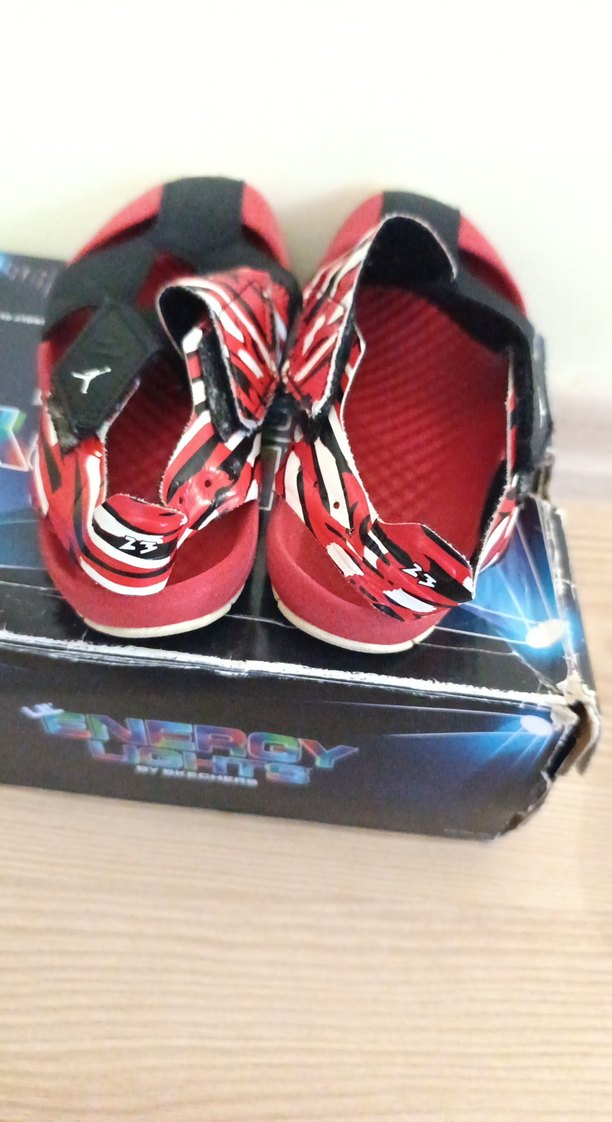 Kızıl Siyah Zebra Desenli Erkek Sandalet - Görsel 3