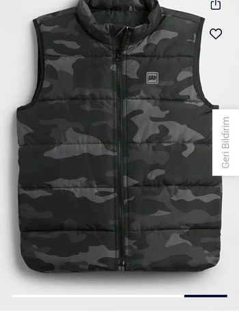 Erkek Çocuk Kamuflaj Desenli Fermuarlı Yelek - Görsel 5